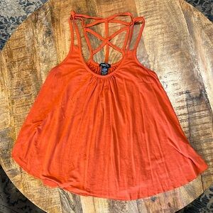 Orange Rue 21 Medium Strappy Back Tank Top